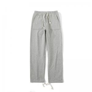 Straight wide leg casual drawstring pant